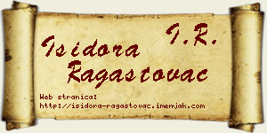 Isidora Ragastovac vizit kartica